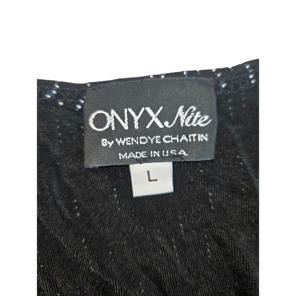 Onyx Nite‎ by Wendye Chaitin Womens Open Front Cardigan Size Large Vintage - Picture 3 of 7